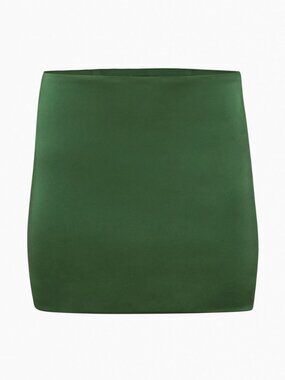 Sunday Best Rocco Satin Mini Skirt Nori Green Size 2 NWT